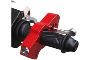 HQTS Motorcycle Handlebar Lock Grip Anti-Theft, Heavy Duty Bike Motorcycle Lock, Universal Motorcycle Throttle Lock for Motorbike Bicycles Scooter (Red)
