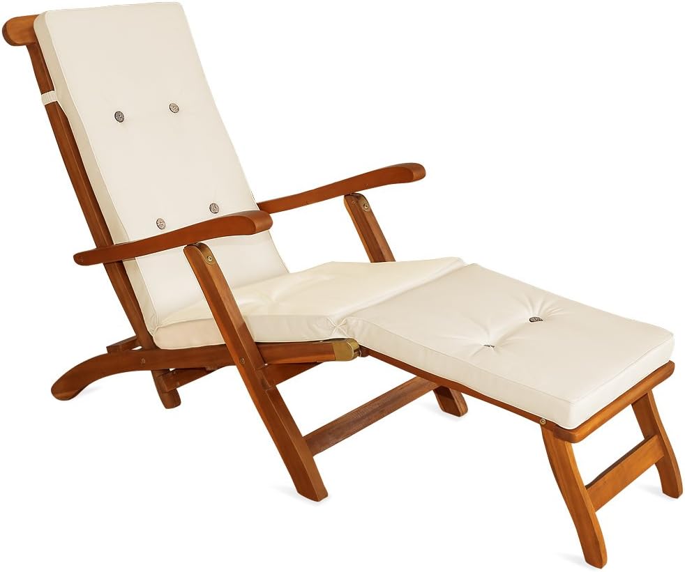 Coussin Chaise Longue DETEX Tami Sun - Respirant Résistant à L'Eau 194x55cm
