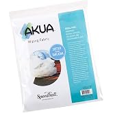 Akua Wiping Fabric, White Polyester, 19 Inch x 10 Yard Roll - Printmaking Plate Cleaning Cloth