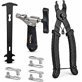 Bike Chain Tool, Bicycle Chain Tool with Master Link Plier Chain Breaker and Chain Wear Checker for Bike Chain link Removal Repair
