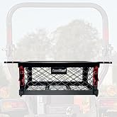 CarriTurf Heavy Duty Tractor Basket: Universal-Fitting 24x10x10in Tool Tray for Tractor and Zero Turn Mower ROPS Bars - Sturdy Black Construction