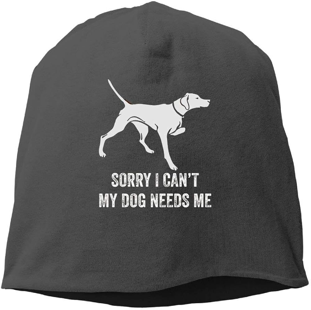 MN.NM4554 Sorry I Can't My Dog Needs Unisex Toboggan Knit Hat Warm Hat