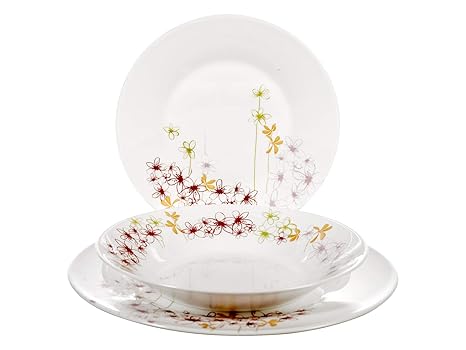 Amazon.com: Luminarc Ipomee - Vajilla (18 piezas, 11.4 x 5.5 ...