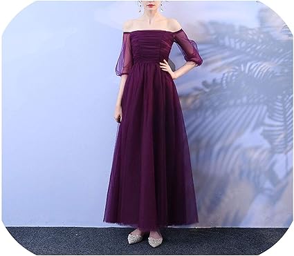 eggplant formal dress