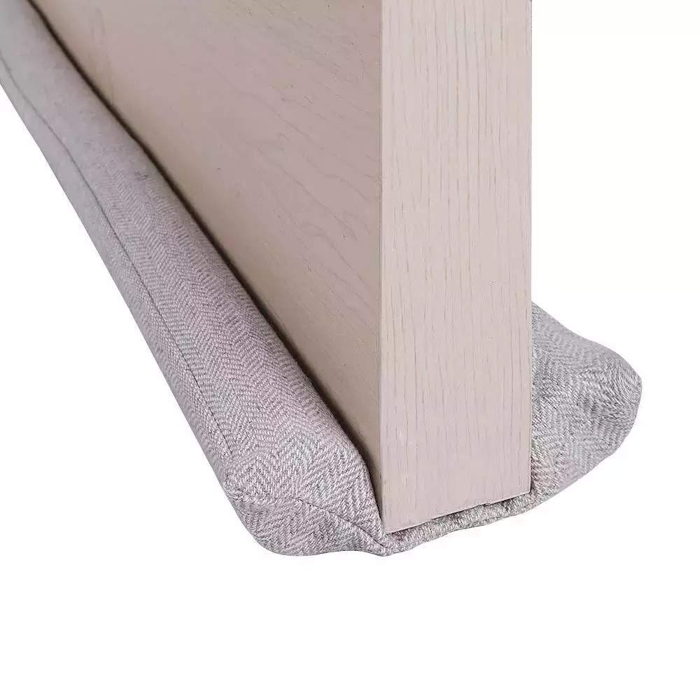 Maison Draught Excluder | Protection against Draughts, Odours, Insects | Individually Adjustable Length | Quick Assembly | Double-Sided Seal | Washable | Cotton | Door Insulation | Draught Excluder