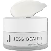 JESS BEAUTY | Coffee Break Eye Cream | 1% Caffeine for Puffiness, Dark Circles &amp; Fine Lines | Deep Hydration Eye Cream with Squalane &amp; Panthenol | Bouncy Texture | Korean Skincare 0.5 fl oz
