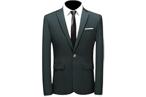 MOGU Mens Blazer Slim Fit Sport Coats 26 Colors Suit Jacket for Daily Business and Prom Party