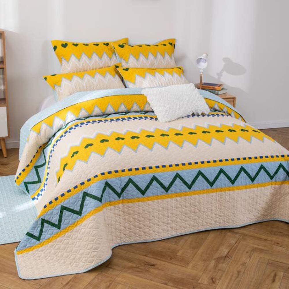 Wdxn Dessus De Lit 2 Personnes Ensemble De Couvre Lit Matelasse Blanc En Coton Lavable Avec 2 Taies Doreiller Courtepointe Brodee 210 240cm Ameublement Et Decoration Dessus De Lits Et Couvre Lits Banistreet Com
