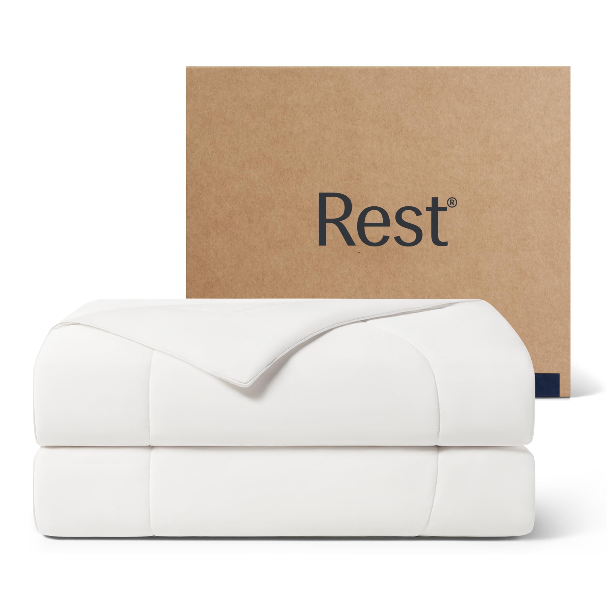 Photo 1 of ***FACTORY SEALED*** 
REST® Evercool® Cooling Comforter, Twin/Twin XL, Blanket for Hot Sleepers, All Season Bedding to Keep Cool for Night Sweats, Breathable Lightweight Blanket, 68"x90" Inches, Arctic White