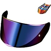 Logto Compatible with LS2 FF353/320/328/800 Helmets Visor Tint Replacement Motorcycle Helmet Face Shield (Rainbow)