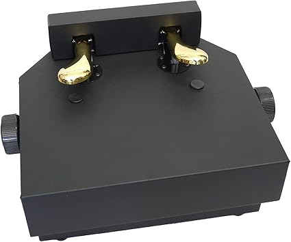Amazon Sympha 革張り ピアノ補助ペダル ピアノ練習用 アシストペダル ２ペダルタイプ 補助ペダル 楽器