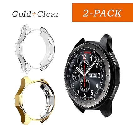 iHYQ Case for Samsung Gear S3 Frontier SM-R760/Classic,TPU Scractch-Resist Shock-Proof All-Around Protective Bumper Shell Protective Band Galaxy Watch ...