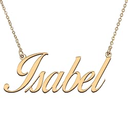 HUAN XUN Customized Custom Simple Any Name Necklace