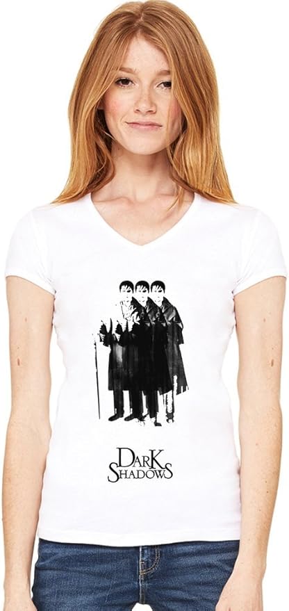 Dark shadows Womens V-neck T-shirt XX-Large : Amazon.co.uk: Clothing