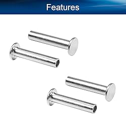 Yinpecly 100PCS Round Flat Head Rivet 1.18" x