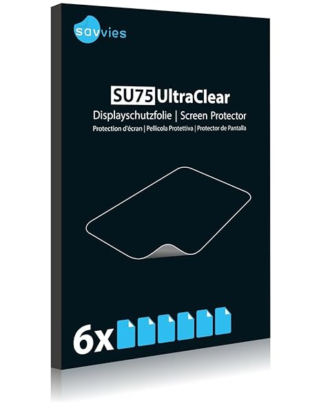 Savvies SU75 UltraClear, HTC One V Displayschutzfolie transparent HTC One V 6Stück (I)