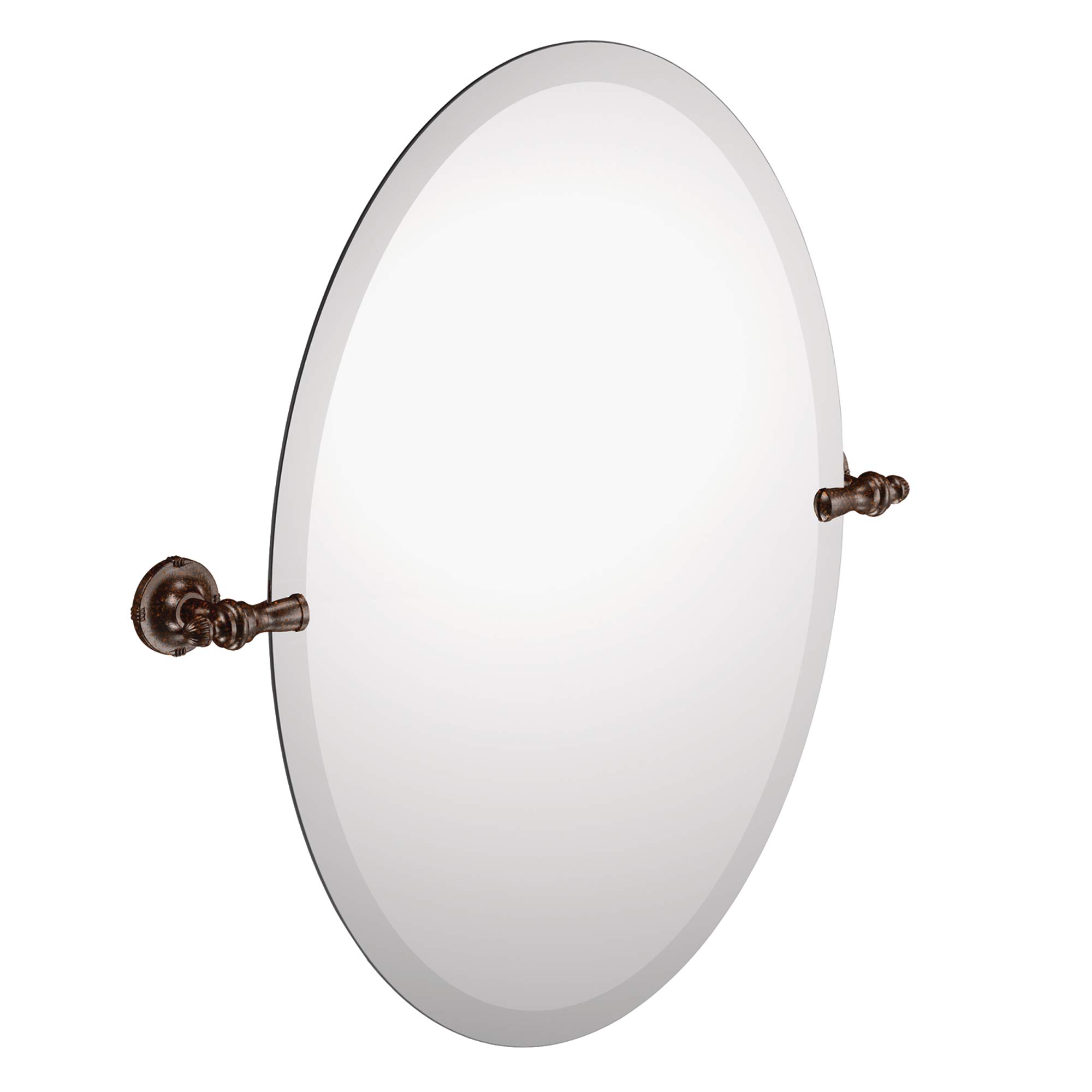 26"x23" DN0892ORB Gilcrest Frameless Pivoting Bathroom Mirror, Oil