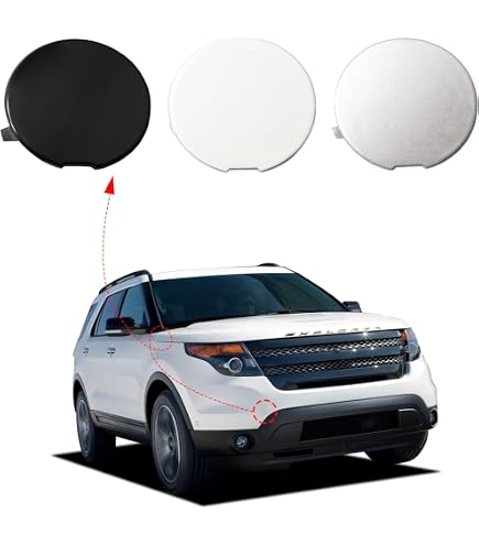 thumbnail image 2 of Front Right Tow Hook Cover For Mazda CX-3 2016-2021 - Snowflake White Passenger Side Bumper Cap 2 of 6