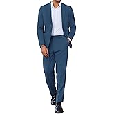 COOFANDY Men's 2 Piece Suits Classic Fit Two Button Blazer Pants Set for Casual Business Wedding