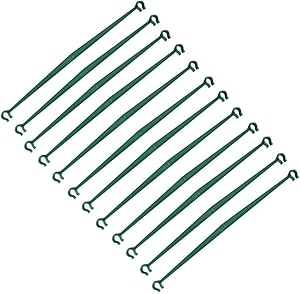 Tingyuan 12 pcs Stake Arms for Tomato Cage,12.8 Inches Expandable Trellis Connectors for Any 11mm Diameter Plant Stakes