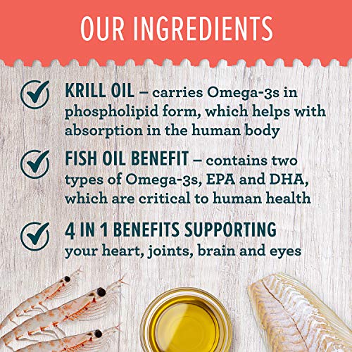 Schiff Omega3 500mg Fish Oil + Krill Oil Blend Softgels (40 count in a