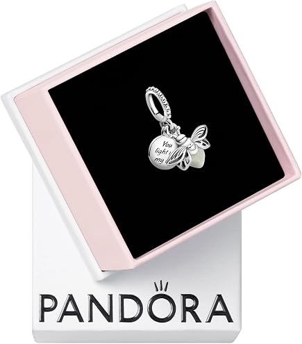 Amazon.com: PANDORA Rose Heart Padlock Dangle Charm | Sterling
