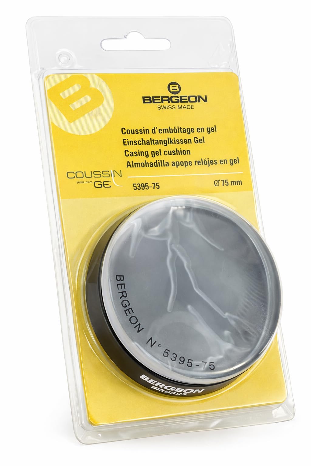 BERGEON 5395-75 Soft Gel Watch Case Casing Cushion 75 mm Transparent