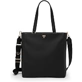 TUMI Voyageur Vail Leather Tote | Women's Lightweight, Multipurpose, Everyday Bag with Crossbody Strap &amp; Laptop Storage, Nylon, Multiple Pockets, Key Leash