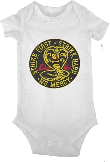 cobra kai baby onesie