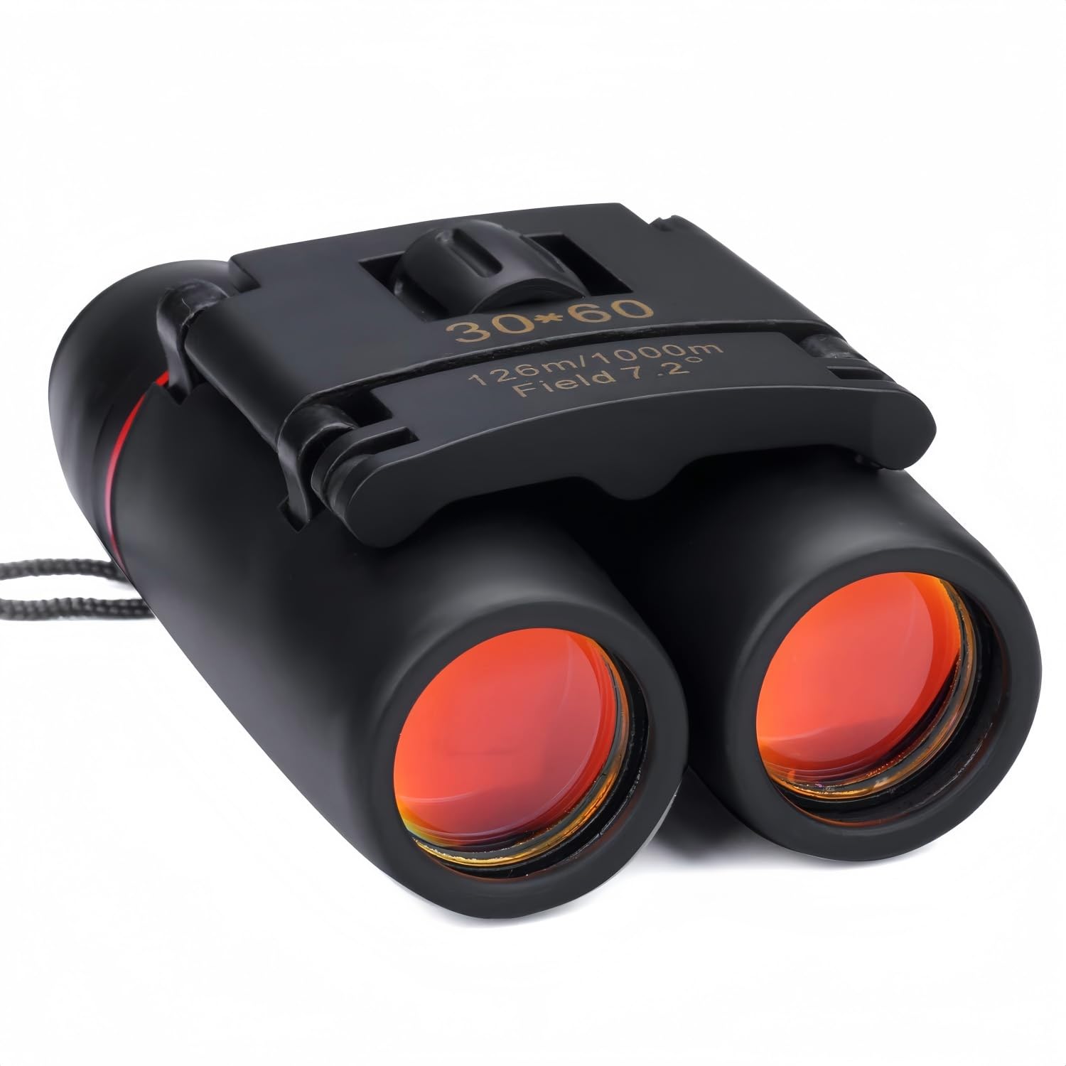 Portable Mini Binoculars,30x60 Zoom Wide View Angle Folding Binoculars Telescope with Low Light Night Vision for Outdoor,Bird Watching,Camping,Hiking,Traveling and Mountaineering