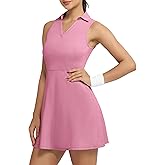 Fengbay Tennis Dress for Women,Golf Dresses with Built in Shorts with 4 Pockets for Sleeveless Athletic Workout Dress