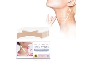 SCOBUTY Neck Strips, Reusable Neck Wrinkle Patches, Neck Lift Tape for Lifting Loose Skin, Improve Neck Lines and Wrinkles, 20 Pcs