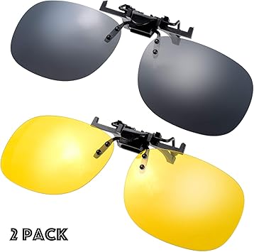 clip on polarized night driving glasses