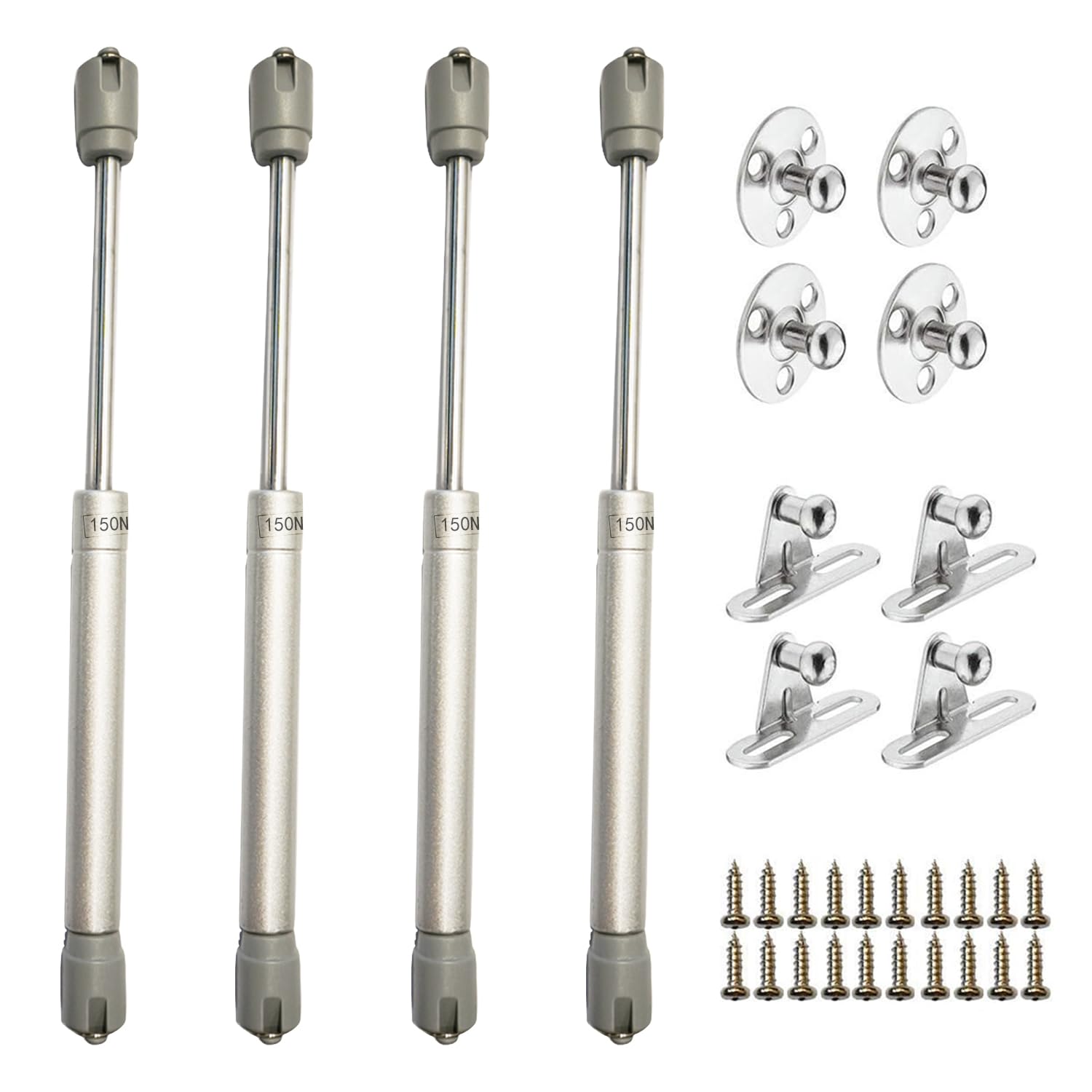 ZFYQ Hydraulic Gas Struts, 150N/15kg Lift Up Stay Support Hinge for Kitchen Cabinet Cupboard Door Soft Open Hinge Pack of 4