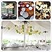 Gesentur Paper Lanterns, 10 Packs 12 Inch White Round Paper Lanterns + 20 Packs White LED Party Lights Perfect for Wedding Decorations, Reception, Crafts and Party Lights (White), Easy to Assemble
