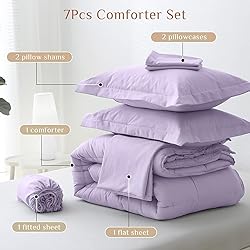 JOLLYVOGUE Queen Comforter Set, Ultra-Soft Bed in a