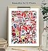 Supreme Stickers Art Print - Fashion Designer Wall Art Poster - Great Gift for Fashionista - Unique Home Decor for Men, Women, Teens - 8x10 Photo Unframed
