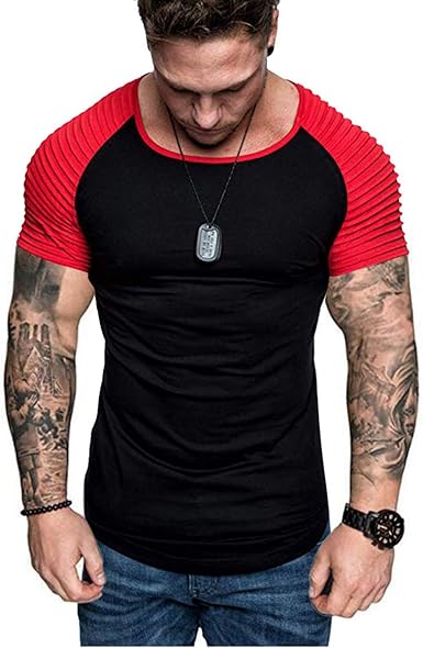 black short sleeve muscle fit shirt