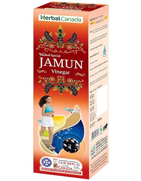 Herbal Canada Jamun Vinegar 500ml Natural Organic Raw Jamun Cider Vinegar Sirka With The Mother Energy Booster Metabolism Booster Improves Digestion Supports Weight Management Amazon In Health Personal Care