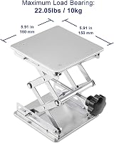 Labasics Lab Scissors Jack 150 x 150 mm Stainless Steel Platform 10kg view 2