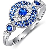 VONALA Ring for Women 925 Sterling Silver Sunflower/Celtic Knot/Claddagh/Hug/Rainbow/Rose Flowe/Moon and Star/Evil Eye Ring Jewelry Gift for Her