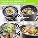 Vegetable Steamer Basket Stainless Steel Steamer Insert for Steaming Veggie Food Seafood Cooking, Metal Handle and Foldable Legs, Collapsible to Fit Various Pot Pressure Cooker, 5.3