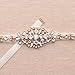 Ivory Sash Bridal Thin Gold Wedding Belts Clear Crystal Appliques With Ribbons For Bridal Gowns-18.1In2In
