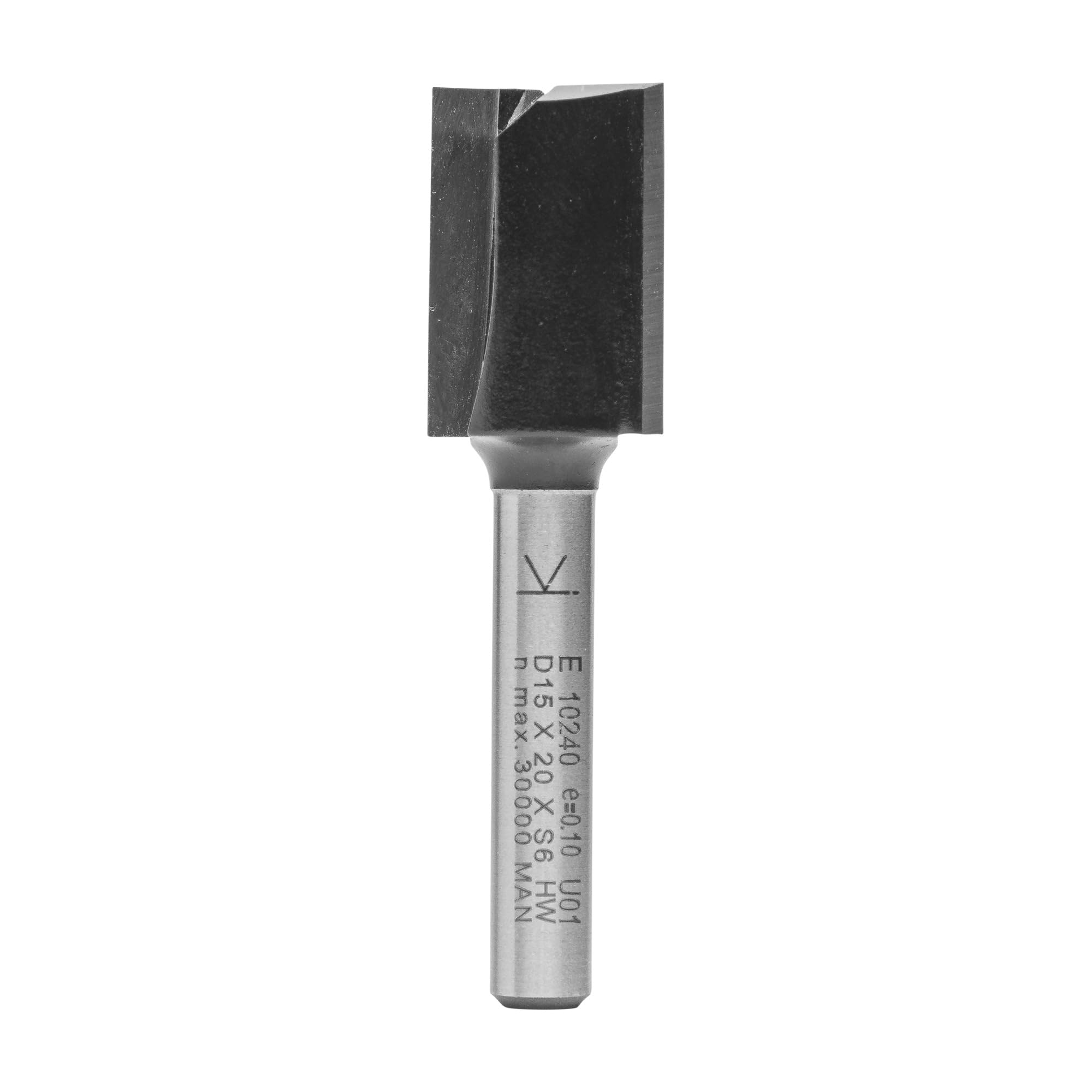 ENT 10240 Straight Cutter Tungsten carbid TC, Shank (S) 6 mm, Diameter (D) 15 mm, NL 20 mm, SL 32 mm, GL 52 mm