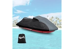 CEMOFE Jet Ski Cover for Yamaha FX Cruiser SVHO/FX Cruiser HO 2019-2024, 600D Oxford Waterproof Waverunner Cover, UV Resistant Trailerable Covers with Double Air Vents