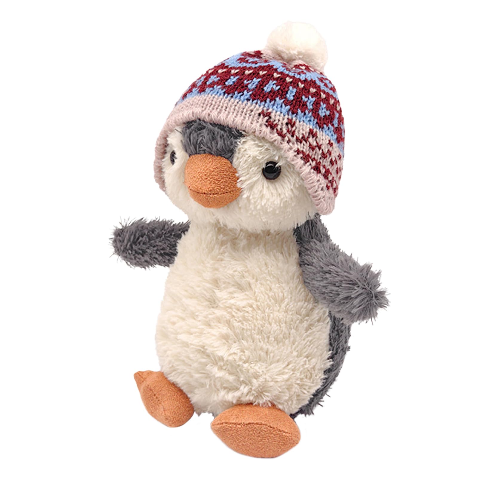 LUYIEDHA Penguin Teddy, Penguin Plush, 16 cm Penguins Toy, Hatching with Hat Design, Playing and Decor, Cuddly Penguins Toy, Birthday Gifts, Travel Companion (Gray A)