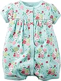 Carter's Baby Girls 1-piece Appliqué Snap-Up Romper
