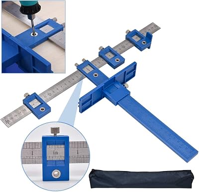 Angzhili Cabinet Hardware Jig Set Drill Guide Locator Dowelling Tool