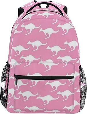 Amazon Gukisala リュックサック 大人のカンガルー動物のパターンを斜めにジャンプのシルエット バックパック 男女兼用 アウトドア旅行バッグ オシャレ 可愛い 通勤 通学用 軽量 高校生 Gukisala レディース