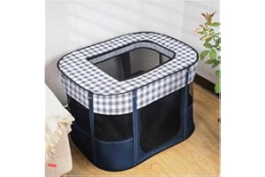 Portable Pet Playpen, Foldable Dog Cat Playpens Exercise Kennel Tent for Indoor Outdoor, Dog Cat Crate Pet Kennel Tent with T